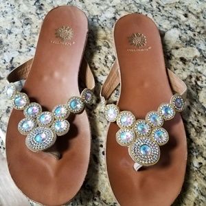 Sparkly flip flop